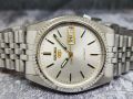 นาฬิกา Seiko Automatic 7009-3110 Datejust Style ขอบหยัก หน้าสีเทา เรือน สแตนเลส. 