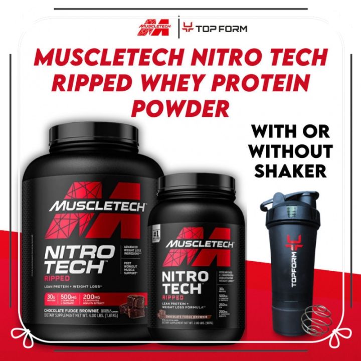 Muscletech Ribbed Protein Powder MuscleTech Nitro Tech Ripped Whey Protein Powder, Muscle Tech Nitrotech ...