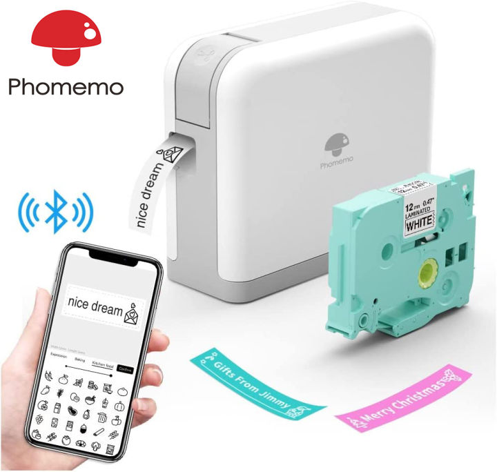 Phomemo D30 Label Maker Portable Label Makers Mini Sticker Thermal Label  Printer For Office Home Organization Gift For Women Men Replace Typewriter  Phone Support Usb Rechargeable Green - Office & School Supplies 