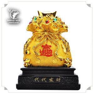 Túi Tiền Vàng Kim Bảo Tài lộc Phong Thủy Size 28.5 Quà Tặng Tân Gia Khai Trương Bàn Thờ Thần Tài Thổ Địa