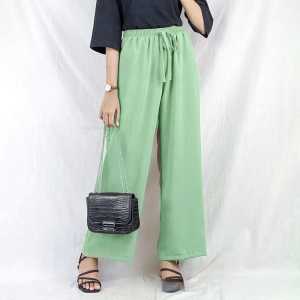 Kulot Polos Wanita Bahan Hyget / Celana Polos Hyget Wanita / Kulot Linen Polos/Jumbo celana wanita