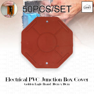 (50pcs/SET) WHOLESALE Golden Eagle Electrical PVC Plastic Junction Box Cover (Orange) For Cables