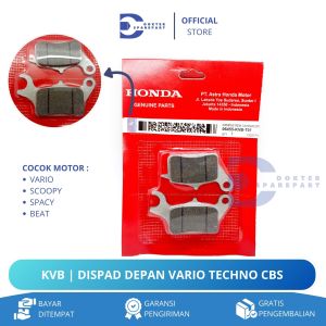 KVB DISPAD DEPAN VARIO / BEAT / SCOOPY / SPACY / KAMPAS REM / DISPAD DEPAN / BRAKE PAD KIT
