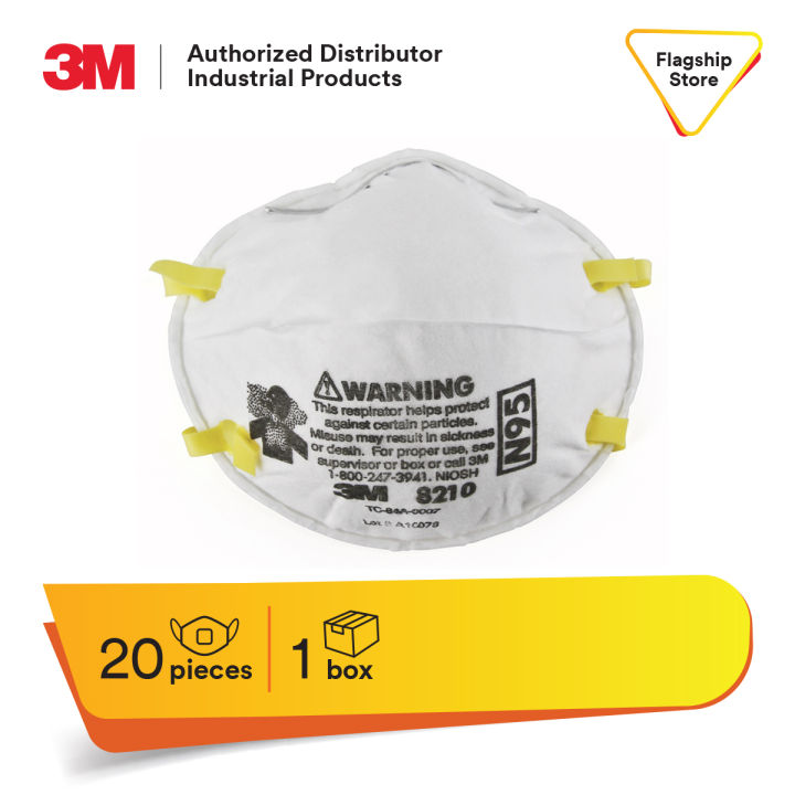 3M 8210 N95 Particulate Respirator Masks – NIOSH Approved – Box Of 20 (EXP 06/2025)