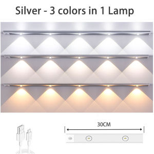 【luckbears】CODไฟเซ็นเซอร์ LED ไฟติดกล่องโมเดล USB สามารถปรับสี ไร้สาย 3 สี ไร้สาย ตู้เสื้อผ้า ตู้โชว์โมเดล ติดตั้งง่าย ใช้งานสะดวก