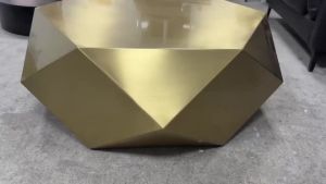 Gold Diamond Coffee Table Designer High-End Simple Irregular Living Room Tea Table