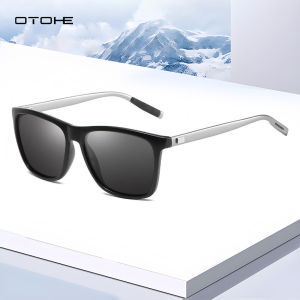 OTOHE Fashion Polarized Sunglasses Ultra Light Driving Sunglasses Retro Frame Square Sunglasses Sports Sunglasses UV400 Sunglasses Cycling Riding Running Glasses for Men Women