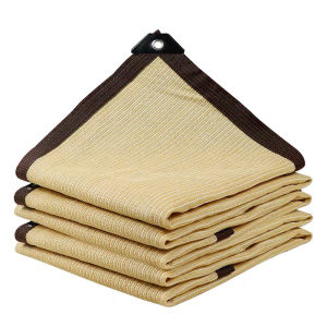 สแลนกรองแสง 95%(มีตาไก่)สีดำ/สีเขียว ตาข่ายบังแดด ตาข่ายกรองแสง กันแดด แสลนบังแดด ผ้ากันแดด กันสาด รับประการสินค้า