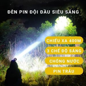 Đèn Pin Đeo Đầu T998 Siêu Sáng 2in1 Kiêm Sạc Dự Phòng Chống Nước Cổng Sạc UBS/TYPE-C Tiện Lợi Dùng Sạc Điện Thoại