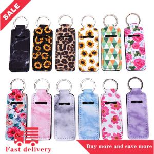 [COD] 1pcs Creative Keychain Portable Lipstick Cases Cover Balm Holders Keyring Gifts