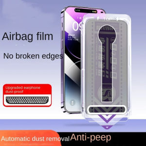 Premium Screen Protector for iPhone 14 13 12 Pro Max Tempered Glass Edge to Edge Full Cover Easy Install Auto-Dust Removal Kit