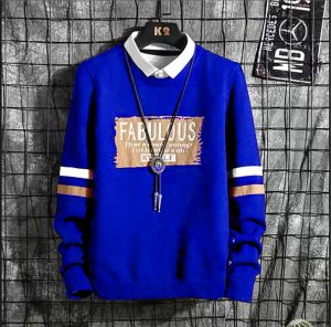 Bisa COD Sweater Keren Kaos Pria Distro Sweatshirt Elegan Crewneck Trendy Fabulous Kombi Sweter Kece