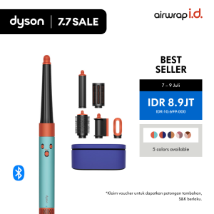 Dyson Airwrap i.d. ™ HS08 Multi-styler and dryer (Ceramic Patina/Topaz) - Mengeringkan. Mengikal. Membentuk dengan udara | Memprogram ikal sempurna | 6-in-1 | App-connected