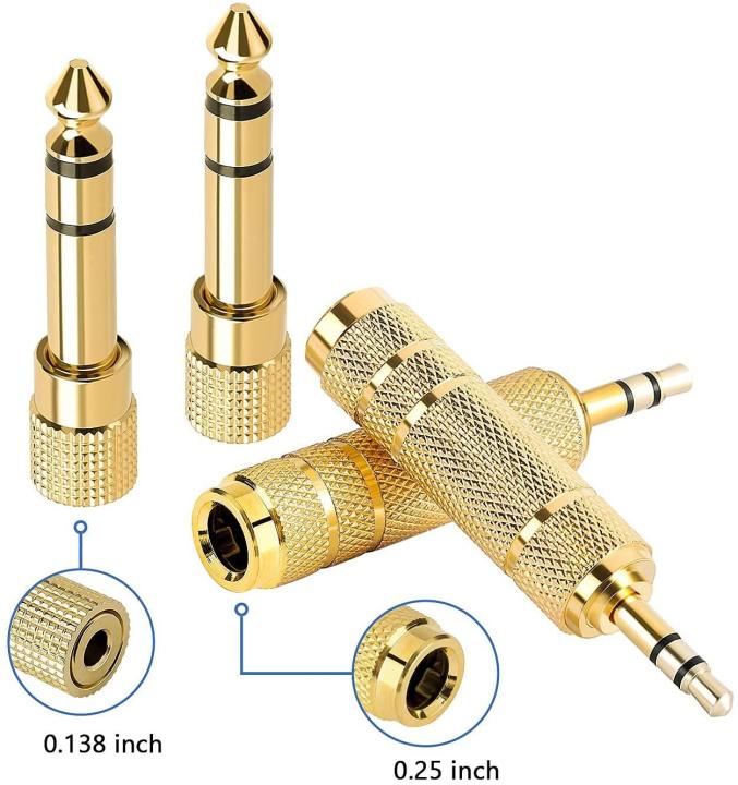 3 5mm To 1/4 Cable Trs 3.5 To 6.5 Mm Jack Converter Gold At Rs 30/piece | Audio Adapter In JLab Audio Stereo Headphones