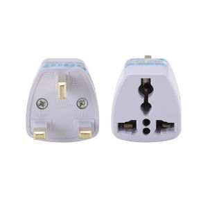 3 Pin Plug Adaptor UK Convert to Universal 2 & 3 Pin Plug Universal AC Travel Power Plug Conversion