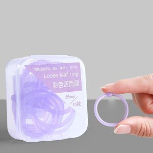 TSEVD 15 20 25mm Đầy màu sắc 10/15/32 cái Nhật Ký Vật tư đóng bìa Vòng cuốn sách Đồ dùng văn phòng trường học Sổ tay Nhẫn lá rời Vòng Tròn Vòng Gắn kết tự làm Vòng gắn giấy