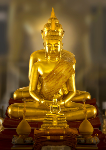 รูปพระพุทธโสธร (หลวงพ่อโสธร) รูปมงคล เสริมโชคลาภ 8x12 นิ้ว A4 สีสด คมชัด กันน้ำ มีเก็บปลายทาง