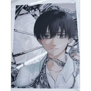 Tsujinaka Yoshiki Acrylic Photocard Gift For Best Friend The Summer Hikaru Died Light Through Glow Card Pale White Haired Figure Black Hair School Uniform Boy 1 Piece
