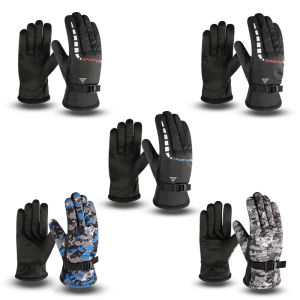 Snow Gloves for Men Full Finger Warm Ski Gloves for Cold WeatherWaterproof Snow Snowboard Gloves
