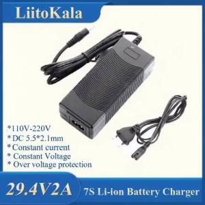 1-5pcs LiitoKala 10S 36V/42V 2A 18650 Charger 100-240V Input Lithium Li-ion Charger For 36V Electric Bike wo-wheel Vehicle2026