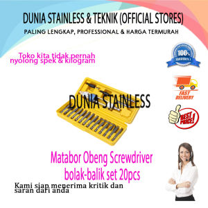 (BGH) Matabor Obeng Screwdriver set 20pcs /screwdriver bits flip drip