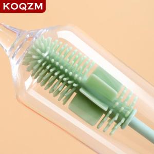 [COD] KOQZM KITCHEN Long Handle Silicone Milk Bottle Brush Cup Scrubber Cleaner Kitchen Cleaning Tool Drink Bottle Cup Cleaning Brush