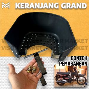 KERANJANG BARANG RAK BAGASI TENGAH MOTOR HONDA GRAND ASTREA LEGENDA IMPRESSA BULUS