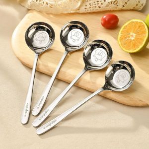 Stainless Steel Spoon Durable Round Head Spoon Versatile Soup Spoon Kitchen Utensil