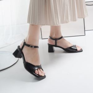 Sandal Heels ankle strap block heels 5 cm terbaru