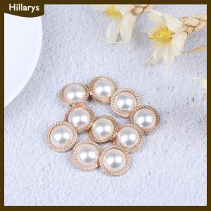 [Hillarys] 10pcs Metal Shank Buttons for Sewing Scrapbooking DIY Craft Decoration