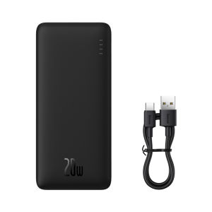 [SG Seller] Baseus Airpow Fast Charge Power Bank 10000mAh 20W with Simple Series Charging Cable USB to Type-C 30cm