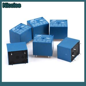 [Nicoles] 10pcs Relays DC 5V 12V 24V SRD - 250VAC 10A 5PIN Power Relays