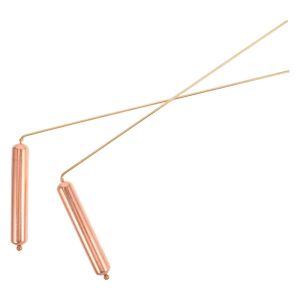 2Pcs Copper Dowsing Rods Multi Functional Water Divination Treasure Locating Positioning Paranormal Tool
