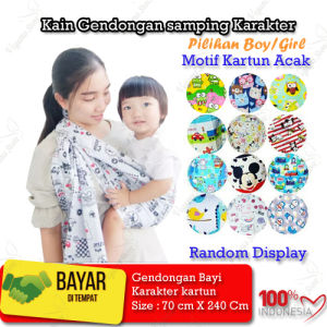 Kain Gendongan Bayi Kain Jarik Selendang Cukin Moderen Karakter Tanpa Ring 70x240cm - Vegasus Store