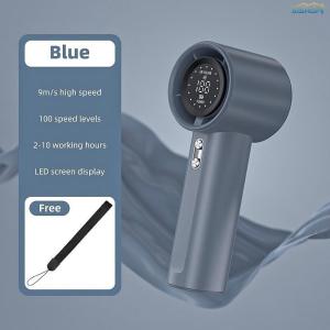 [SG Seller]Compact Portable Handheld High Speed Turbo Fan Digital LED Power Display USB Charging Mini Summer Cooling Fan