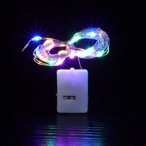 1M 2M Christmas Fair Lights Decoration Led Light String Strip Light Warm White Light Colorful for Wedding Home Party Light of Outdoor Decor with Connector