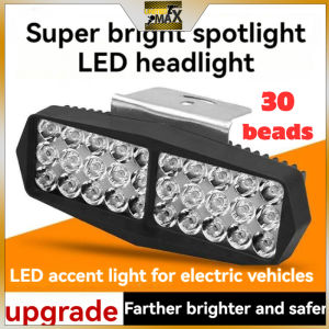 30 Electric Vehicles E-Bike Headlight 30 LED strong light Waterproof lamp12V-80V Spotlight universal Led Motorcycle Headlight 12V Motorbike Spot Head Light Scooter ATV Motor Headlamp Motor Auxiliary Driving Work light