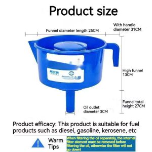 Oil Water Separator & Fuel Filter Funnel Diesel Gasoline Filter for Marine Offshore Engines
