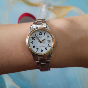 Đồng hồ nữ falcon có lịch dây thép không gỉ second hand si nhật- đã qua sử dụng