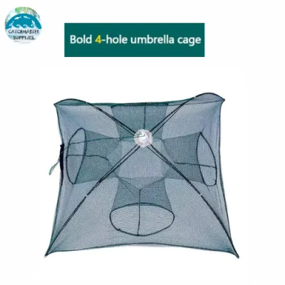 Folding Umbrella fish Net Shrimp Cage / Crab / Fish / Trap Cast Fish Net Shrimp Fishing Tool