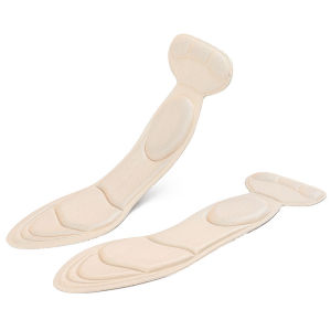 [Free Shipping] Self-Adhesive Upgraded 5D7D Sponge Insoles With Heel Pads Two-In-One Combination Thickened Shock-Absorbing Insoles For High-Heeled Shoes