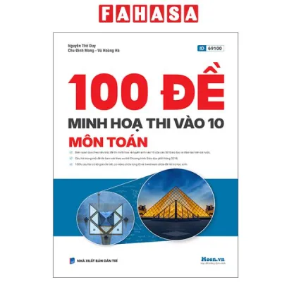 Fahasa - Sách - 100 Đề Minh Họa Thi Vào 10 - Môn Toán