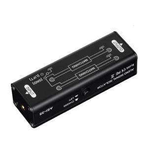 Noise Cancelling 3.5mm Audios Ground Loopings Noise Isolator Wide Compatibility Durability Metal Construction Studio