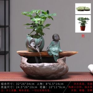 Water Feature Decorative Items Display Water Fountain Indoor Feng Shui Humidifier Coffee Table Fountain Home Decoration Items Water Fountain Ornaments Decor Show Piece For Home Decoration