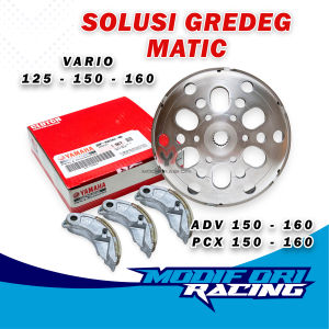 Mangkok Ganda Custom PCX Vario 160 Vario 125 150 cc Kampas Ganda Anti Gredeg Paket Ampuh Solusi Gredeg Matic Honda PCX 160 - Vario 160 Custom ORI - VARIO 125-150