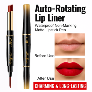 Easy to use red matte lipstick pencil with 2 in 1 function