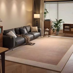 Cream-style carpet for the living room light luxury and high-end feel new home sofa mat bedroom waterproof washable-free and easy to wipe