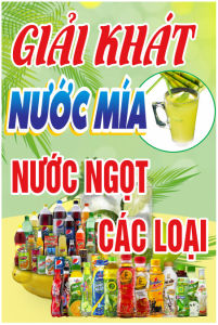 Đề can bóc dán quầy nước mía đủ các kích cỡ theo yêu cầu - giá tại xưởng