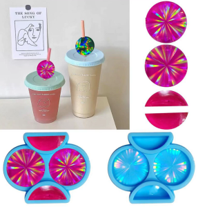 Straw Topper Resin Silicone Molds for Cup DecorationResin CastingArt CraftsDIY Making Home Decoration