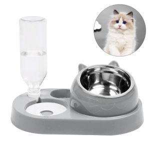 Pet Bowl Automatic Feeder Dog Cat Food Pots With Water Dispenser Pets Supplies Suministros Para Perros